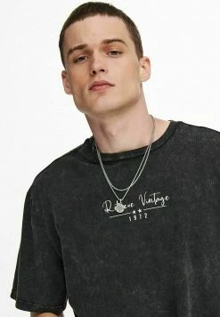 Only & Sons Herren T-Shirt Print - Black -Only & Sons Geschäft ce25a70c22ed447897b341af2c527c09