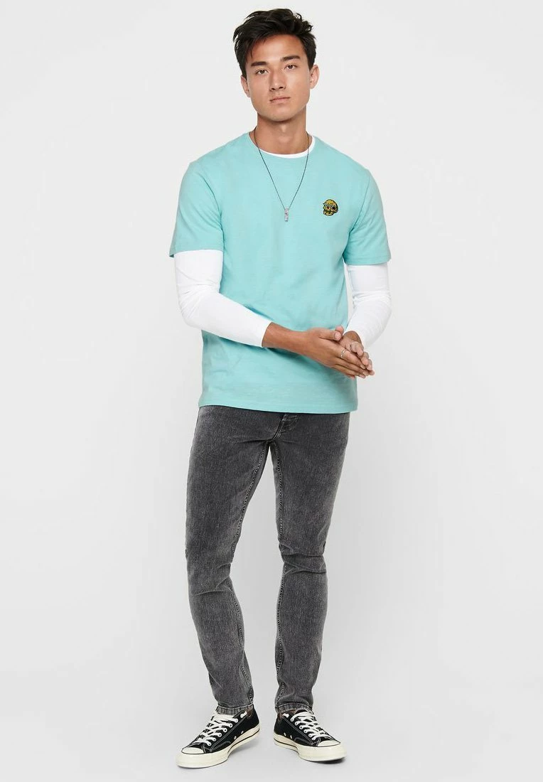 Only & Sons Herren T-Shirt Print - Aquatic 2 Only & Sons Herren T-Shirt Print - Aquatic – Bild 2