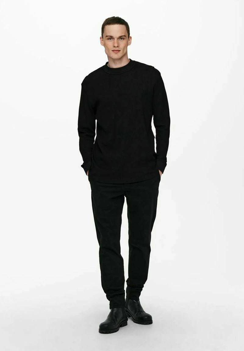Only & Sons Herren Langarmshirt - Black 2 Only & Sons Herren Langarmshirt - Black – Bild 2