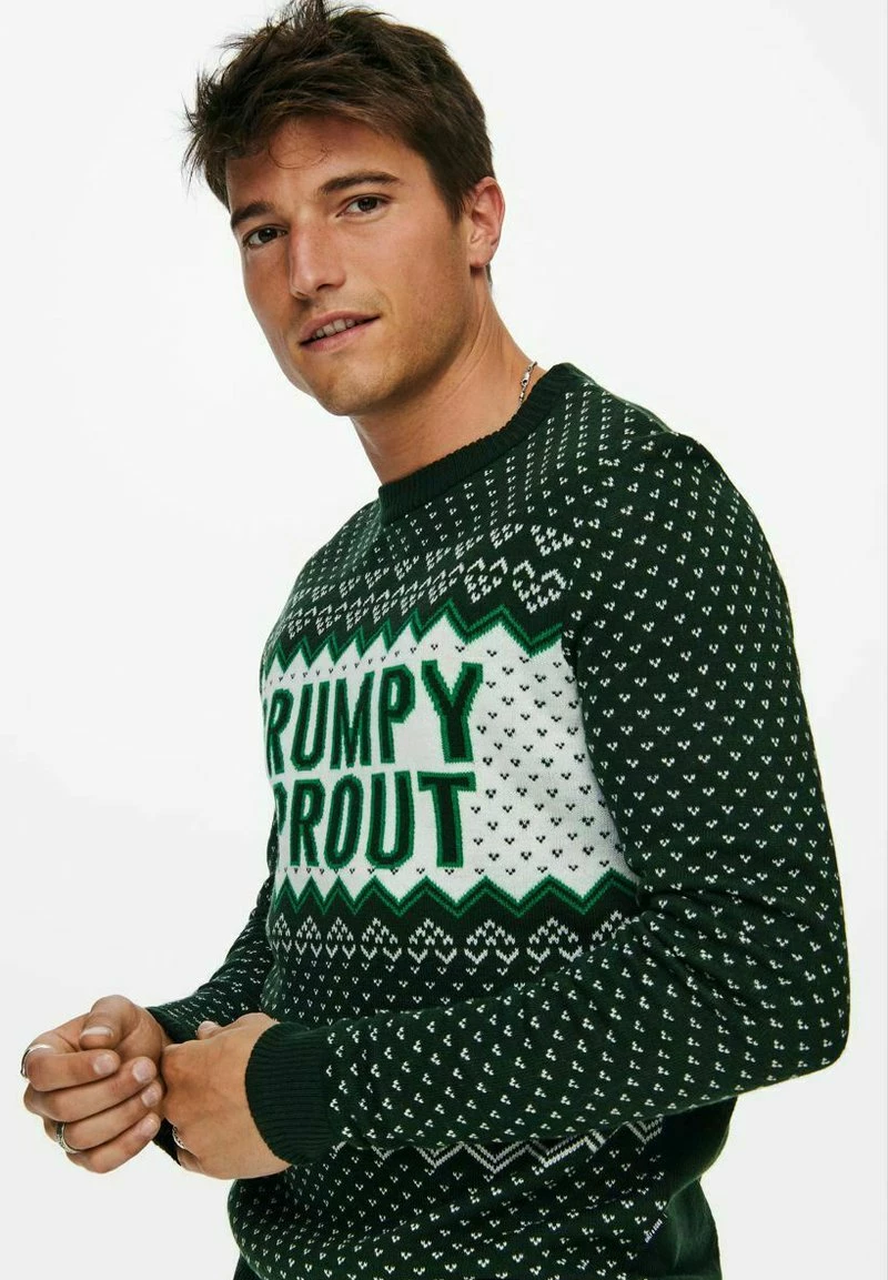Only & Sons Herren ONSX MAS GRUMPY BEER - Strickpullover - Pine Grove 4 Only & Sons Herren ONSX MAS GRUMPY BEER - Strickpullover - Pine Grove – Bild 4