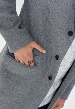 Only & Sons Herren Klassischer Mantel - Medium Grey Melange -Only & Sons Geschäft d31a43e938cf49cba83dab2fa7f09621