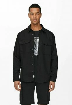 Only & Sons EINFARBIGES CARGO- - Hemd - Black | Herren