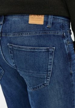 Only & Sons Herren BASIC DENIM HOSE ONSLOOM STRETCH TAPERED TROUSERS - Jeans Slim Fit - Blau -Only & Sons Geschäft d7000cb2819b44629ebe3f04b4faaa7d