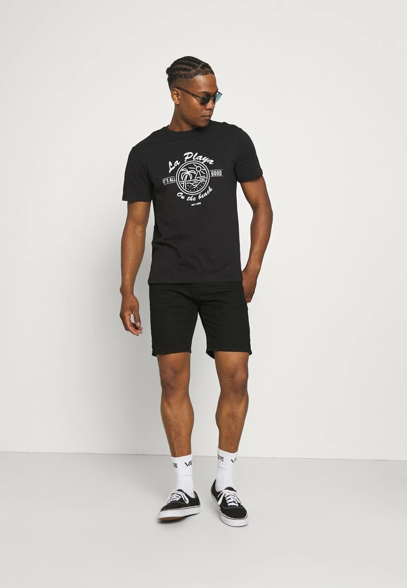 Only & Sons Herren ONSPINE LIFE TEE - T-Shirt Print - Black 2 Only & Sons Herren ONSPINE LIFE TEE - T-Shirt Print - Black – Bild 2