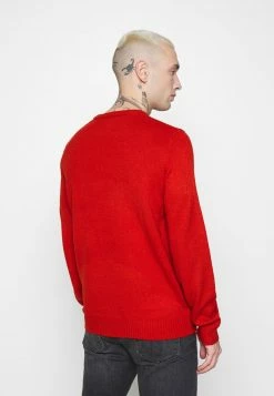 Only & Sons ONSXMAS FUNNY FRONT BADGE - Strickpullover - Pompeian Red | Herren -Only & Sons Geschäft d904fe9e752645fc830e732f6d7efecc