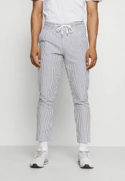 Only & Sons Herren ONSLEO LIFE CROP SEERSUCKER - Stoffhose - Dark Navy