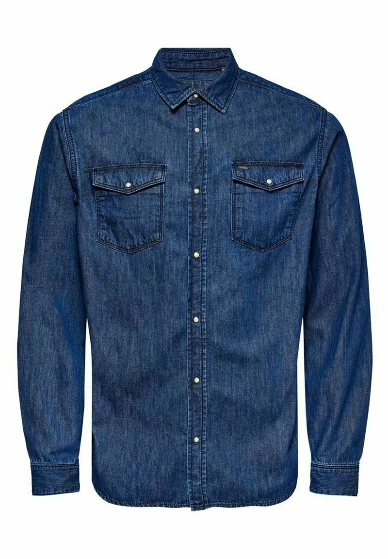 Only & Sons Herren ONSMATTER LIFE - Hemd - Blue Denim 5 Only & Sons Herren ONSMATTER LIFE - Hemd - Blue Denim – Bild 5