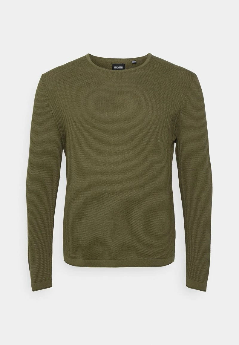 Only & Sons Herren ONSPANTER CREW NECK - Strickpullover - Olive Night 1 Only & Sons Herren ONSPANTER CREW NECK - Strickpullover - Olive Night