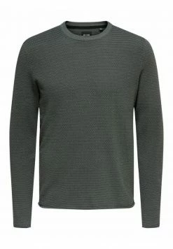 Only & Sons Herren ONSNIGUEL LIFE CREW NECK - Strickpullover - Balsam Green