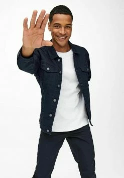 Only & Sons Herren Jeansjacke - Dark Navy -Only & Sons Geschäft df1410a18bf6451ebd94496a0549690d