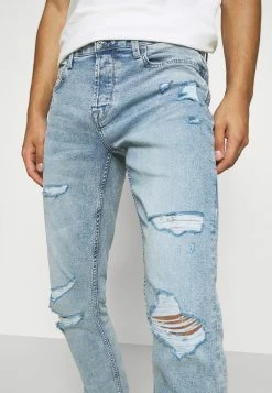 Only & Sons Herren ONSLOOM SLIM LIFE BLUEDESTROY - Jeans Slim Fit - Blue Denim -Only & Sons Geschäft e4a9d86eaefa48b4bceb794fcf6b861a