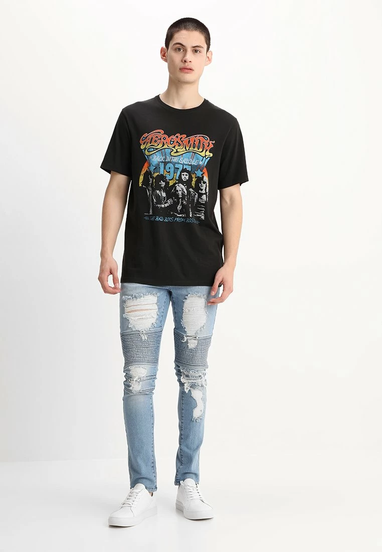 Only & Sons Herren ONSSPUN BIKER - Jeans Tapered Fit - Blue Denim 2 Only & Sons Herren ONSSPUN BIKER - Jeans Tapered Fit - Blue Denim – Bild 2