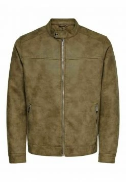 Only & Sons Herren ONSJASPER - Kunstlederjacke - Kangaroo -Only & Sons Geschäft e52f079656594ddab7008ab505623c3b