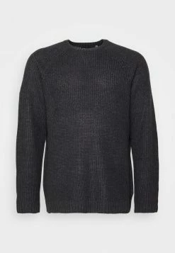 Only & Sons Herren ONSKELVIN CREW NECK - Strickpullover - Dark Grey Melange -Only & Sons Geschäft e6d2fcd756b5453fa1274929aa819dc6