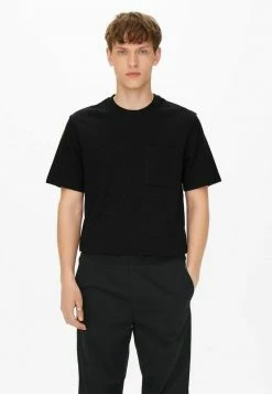 Only & Sons Herren T-Shirt Print - Black