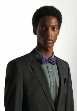 Only & Sons Herren ONSTIMOTHY PATTERN BOWTIE SET - Einstecktuch - Dark Navy/purple