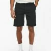 Only & Sons Herren ONSPETER OVERDYED - Shorts - Black