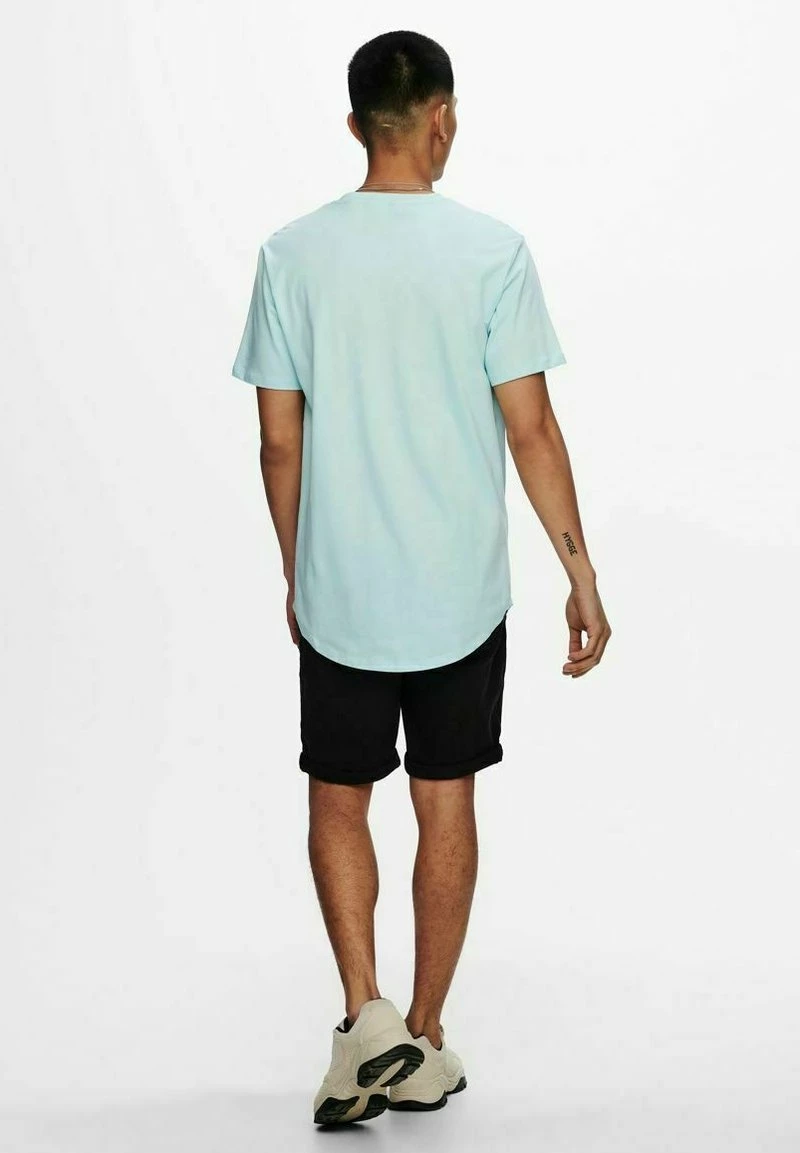 Only & Sons Herren T-Shirt Basic - Blue Glow 3 Only & Sons Herren T-Shirt Basic - Blue Glow – Bild 3