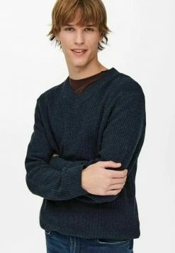 Only & Sons Herren ONSJUNIO LIFE - Strickpullover - Dark Navy -Only & Sons Geschäft ed61947a919c49aeb9d0dcd1ed265610