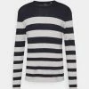 Only & Sons Herren ONSDON STRIPED CREW NECK - Strickpullover - Dark Navy