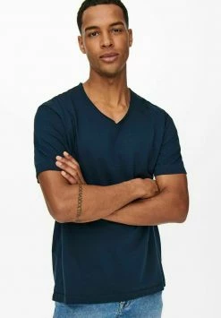 Only & Sons Herren T-Shirt Basic - Moonlit Ocean -Only & Sons Geschäft eeaf2abdbb1a4b38bfad28ae1620e3a9