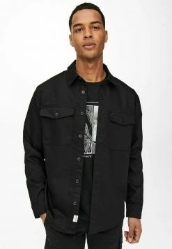 Only & Sons EINFARBIGES CARGO- - Hemd - Black | Herren -Only & Sons Geschäft f0a4b9817da3470db878946b4e395099