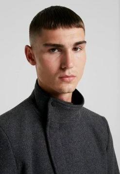 Only & Sons Herren ONSOSCAR COAT - Klassischer Mantel - Dark Grey Melange -Only & Sons Geschäft f1764ecfe48e44d4b0362c68a72834a5