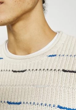 Only & Sons Herren ONSBRUCE LIFE STRIPE - Strickpullover - Pelican -Only & Sons Geschäft f1ce21215bf346e7864f19678b4b11f0