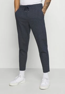 Only & Sons Herren ONSLEOLIFE STRIPE MIX CROP - Stoffhose - Dress Blues