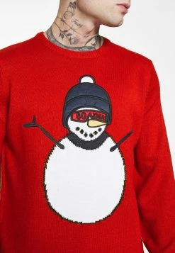 Only & Sons ONSXMAS FUNNY FRONT BADGE - Strickpullover - Pompeian Red | Herren -Only & Sons Geschäft f44513e8333443d78122a53e26b14188