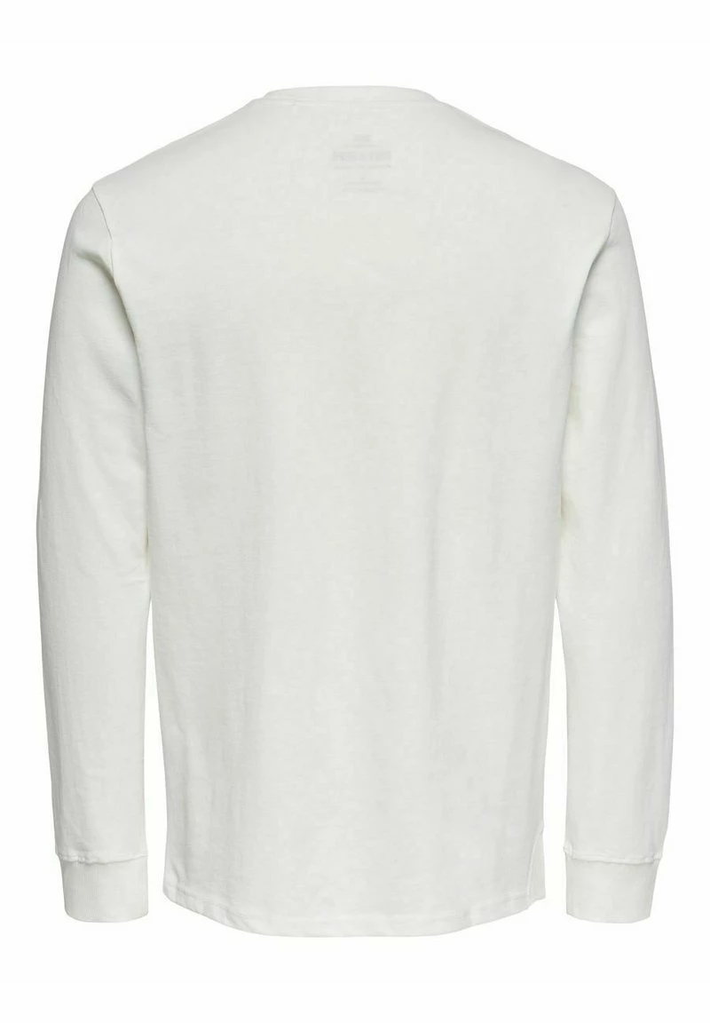 Only & Sons Herren Langarmshirt - Cloud Dancer 2 Only & Sons Herren Langarmshirt - Cloud Dancer – Bild 2