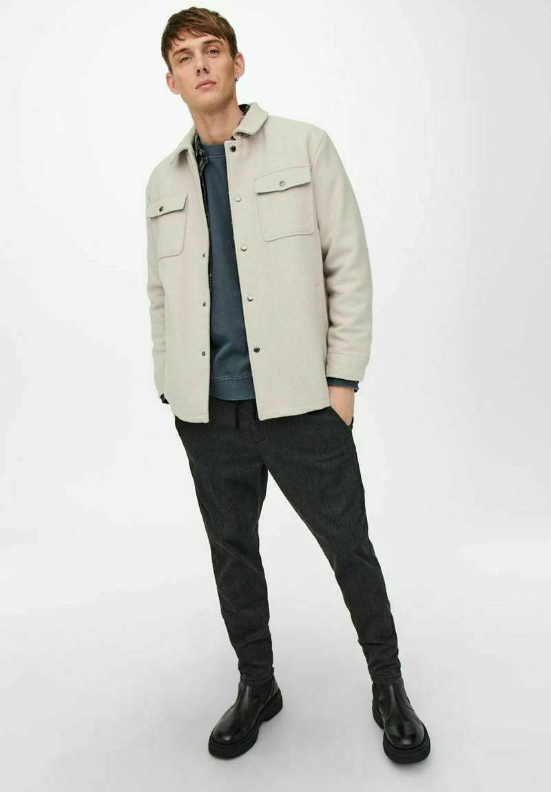 Only & Sons Herren Leichte Jacke - Pelican 4 Only & Sons Herren Leichte Jacke - Pelican – Bild 4