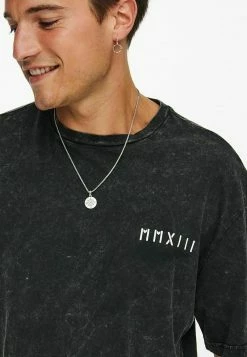Only & Sons Herren T-Shirt Print - Black -Only & Sons Geschäft f5e6a1b873ff452898a011d3033240c9