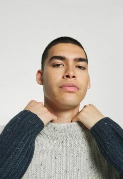 Only & Sons Herren ONSNAZLO NAP BLOCK CREW NECK - Strickpullover - Dress Blues -Only & Sons Geschäft fa3245e79e6a4618a65ed2dd454c2ea4