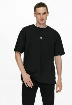 Only & Sons Herren T-Shirt Print - Black