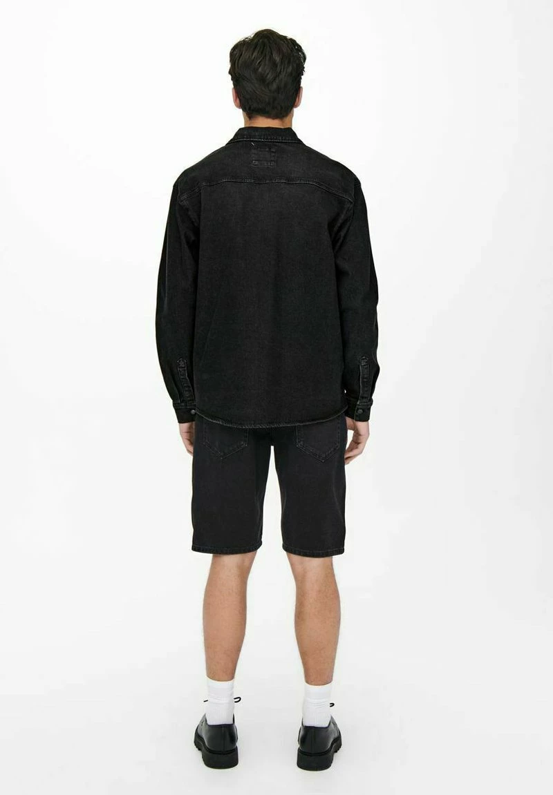 Only & Sons Herren Jeansjacke - Black Denim 3 Only & Sons Herren Jeansjacke - Black Denim – Bild 3