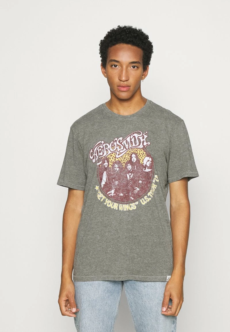 Only & Sons Herren ONSAEROSMITH LIFE - T-Shirt Print - Medium Grey Melange 1 Only & Sons Herren ONSAEROSMITH LIFE - T-Shirt Print - Medium Grey Melange