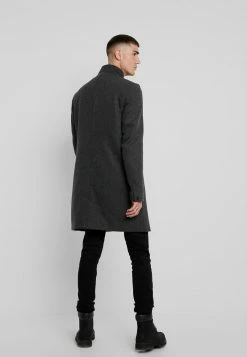 Only & Sons Herren ONSOSCAR COAT - Klassischer Mantel - Dark Grey Melange -Only & Sons Geschäft fb5de51cb62f4b1d9c8be4b14dc1e9ef