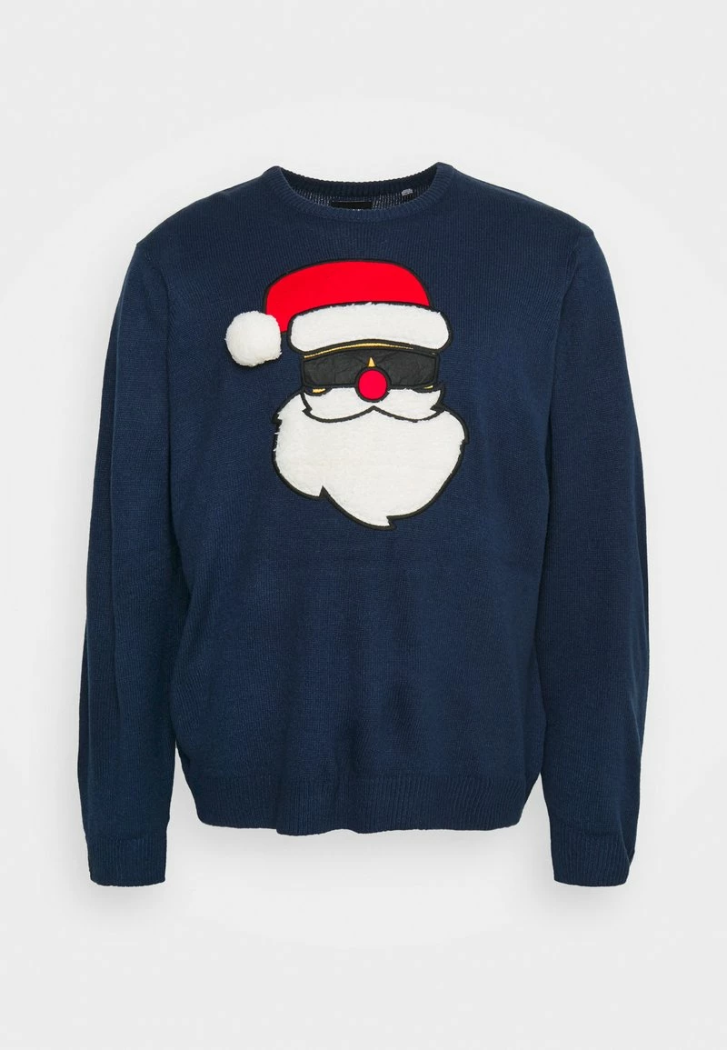Only & Sons Herren ONSXMAS FUNNY FRONT BADGE - Strickpullover - Dress Blues 5 Only & Sons Herren ONSXMAS FUNNY FRONT BADGE - Strickpullover - Dress Blues – Bild 5