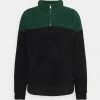 Only & Sons ZIP HIGHNECK - Fleecepullover - Dark Green | Herren