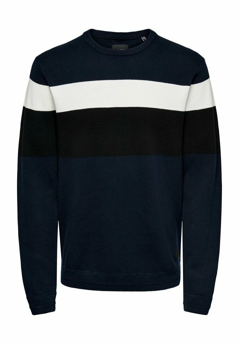 Only & Sons Herren Strickpullover - Dress Blues 1 Only & Sons Herren Strickpullover - Dress Blues