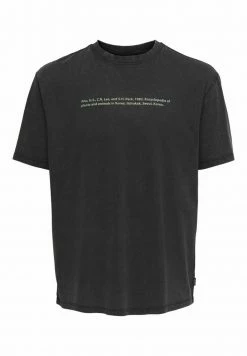 Only & Sons Herren T-Shirt Print - Black -Only & Sons Geschäft fd1700489c6f4643af18bddfe4630a59