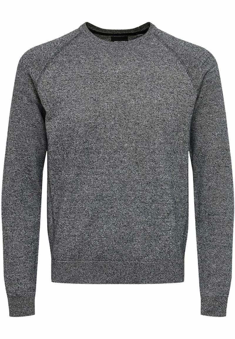 Only & Sons Herren Strickpullover - Black 1 Only & Sons Herren Strickpullover - Black