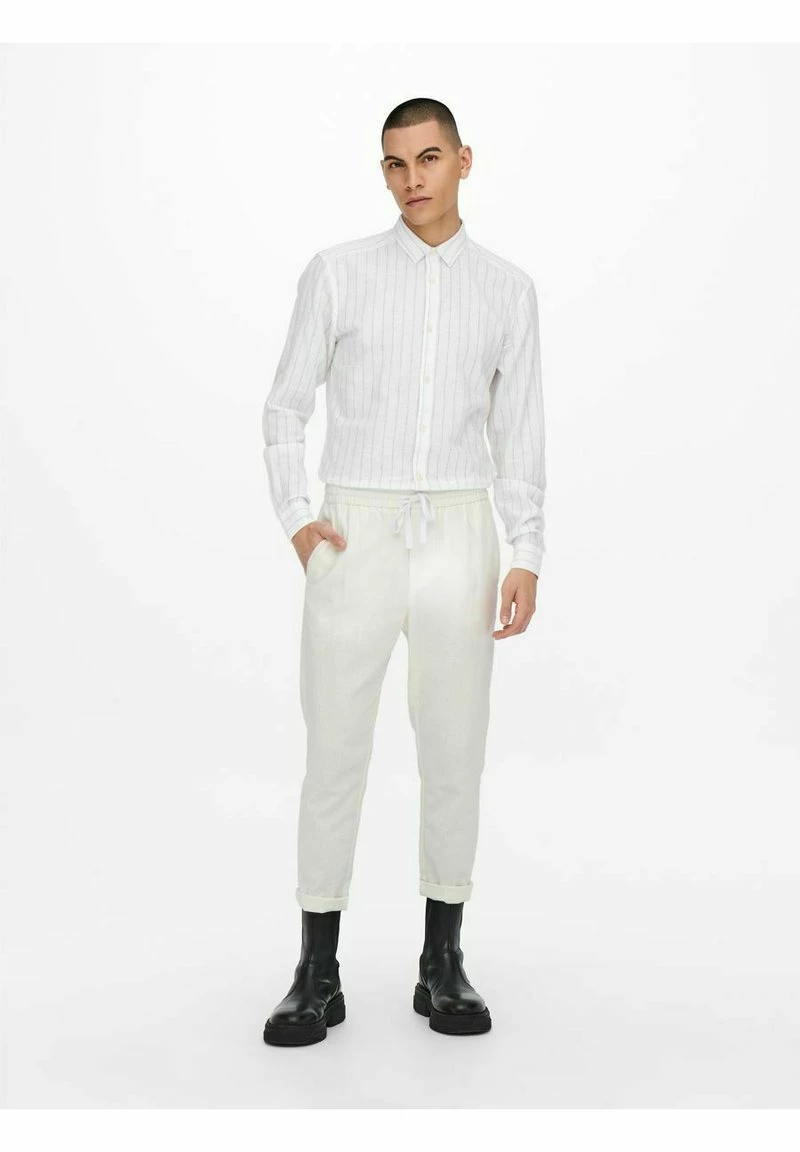 Only & Sons ONSLINUS CROP MIX - Stoffhose - Bright White | Herren 2 Only & Sons ONSLINUS CROP MIX - Stoffhose - Bright White | Herren – Bild 2