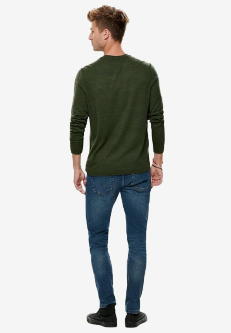 Only & Sons Herren Strickpullover - Forest Night 3 Only & Sons Herren Strickpullover - Forest Night – Bild 3